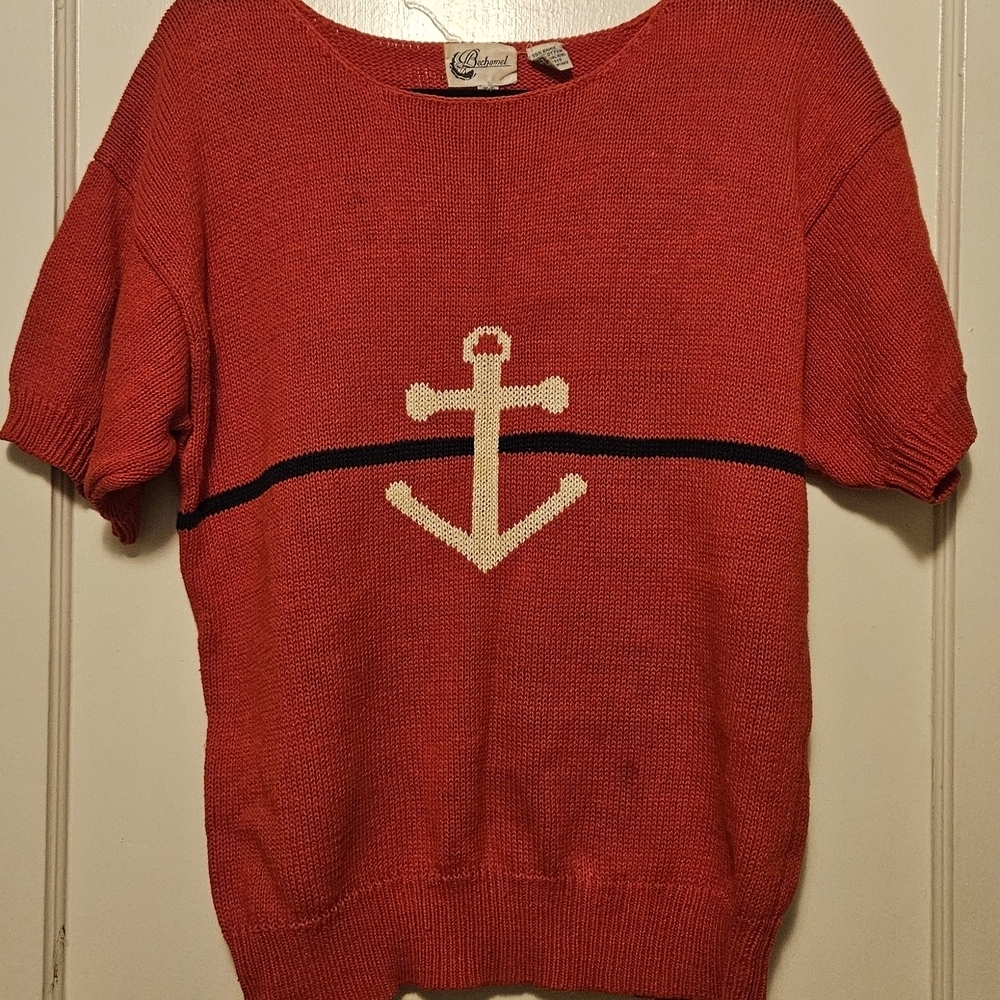 Bechamel Vibrant Red Knit Top - Picture 1 of 4